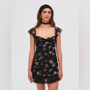 For Love and Lemons Aigrette mini dress